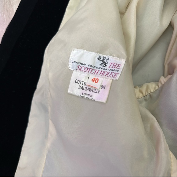 Vintage Scotch House black velvet kilt jacket - Picture 6 of 9